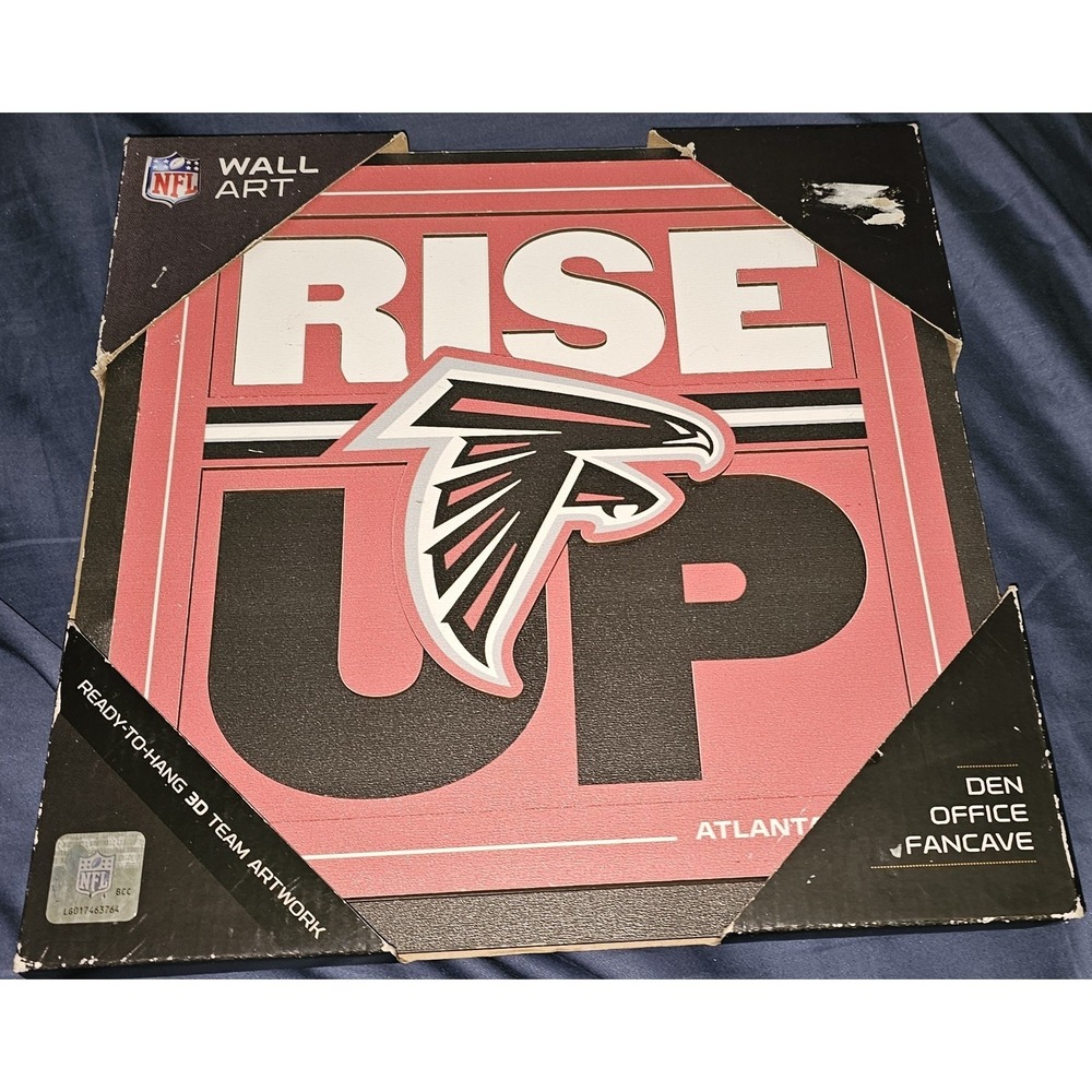Atlanta Falcons Rise Up Wall Art - Ready To Hang 3D Team Artwork